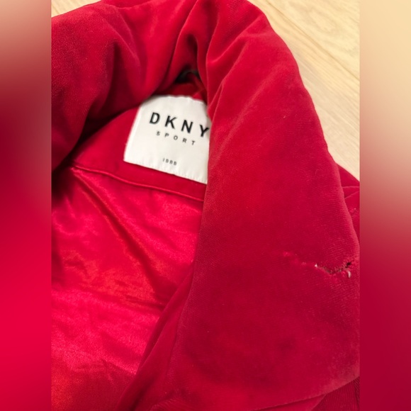 DKNY Red Puffer Jacket - Picture 12 of 12